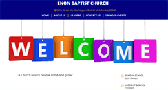 Desktop Screenshot of enonbaptistdc.org
